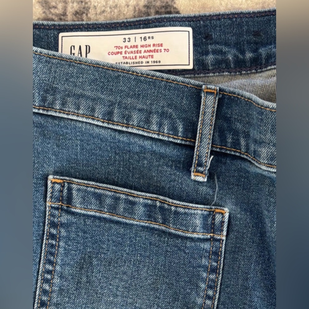 2 for $30 👖GAP 70s Flare Jeans Sz 16 or 33 - Picture 4 of 4